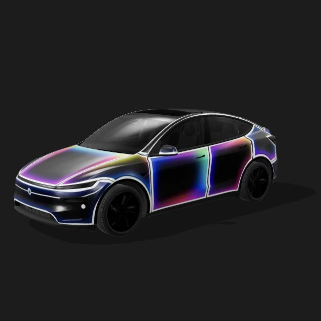 Neon rainbow outline wrap