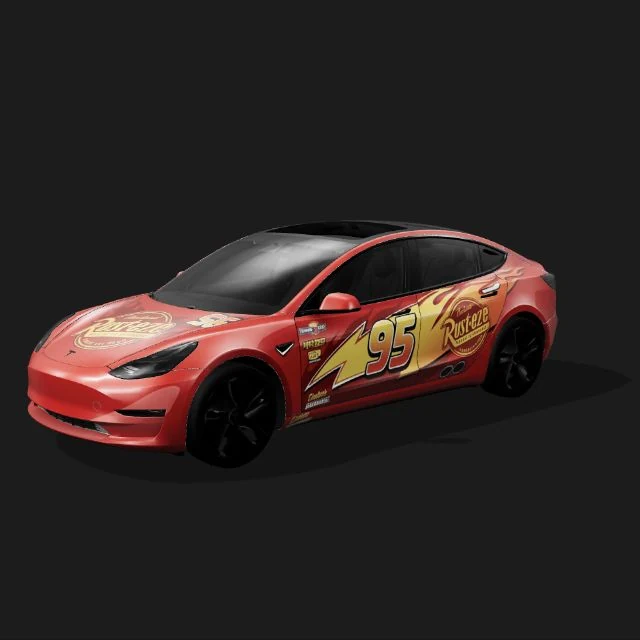Red lightning rally wrap