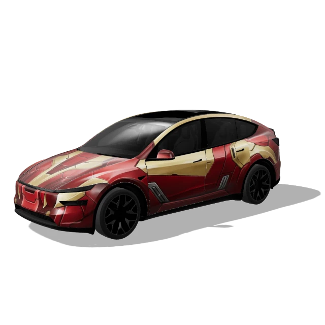Red creative pattern 2A8B — Model Y L