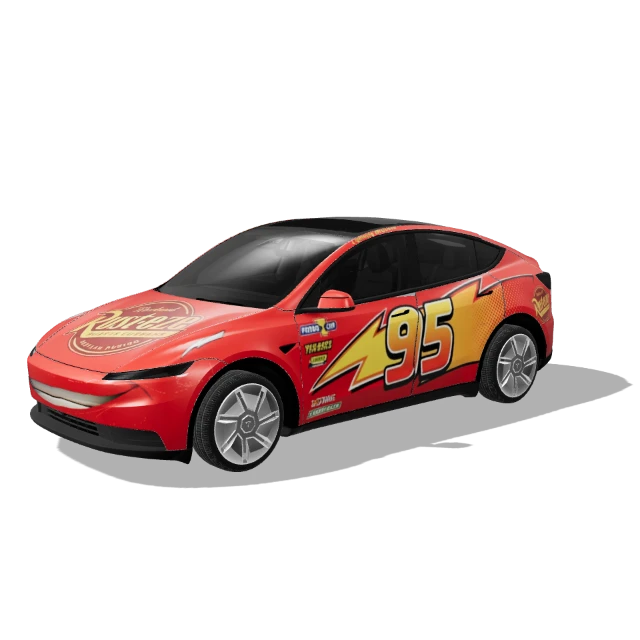 Red creative pattern 3F9F — Model Y (2025+) Standard