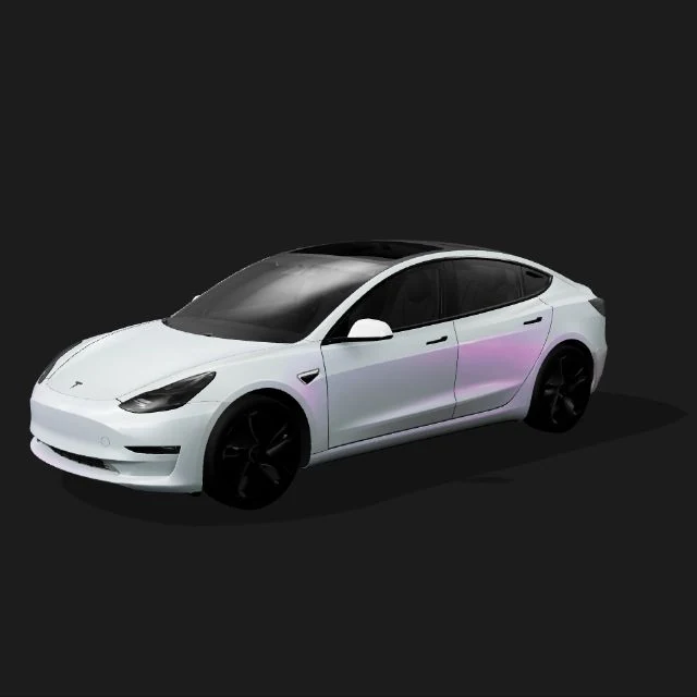White lilac gradient wrap