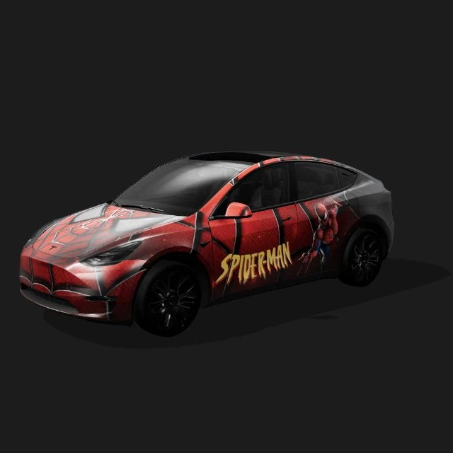 Red spider web wrap