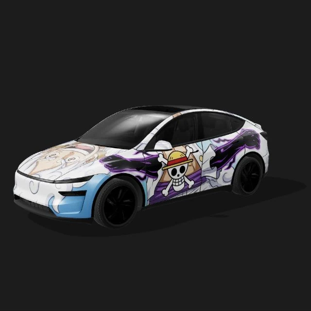 Purple character collage wrap