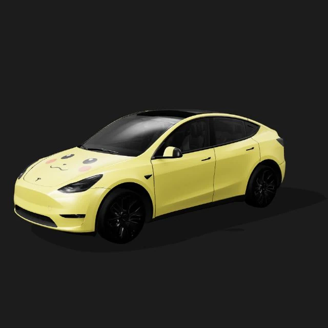 Yellow cartoon character wrap