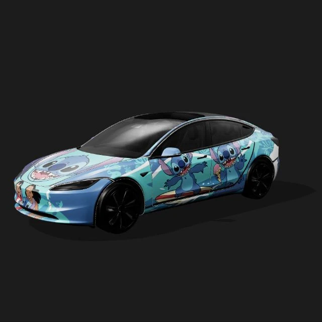 Blue anime collage wrap