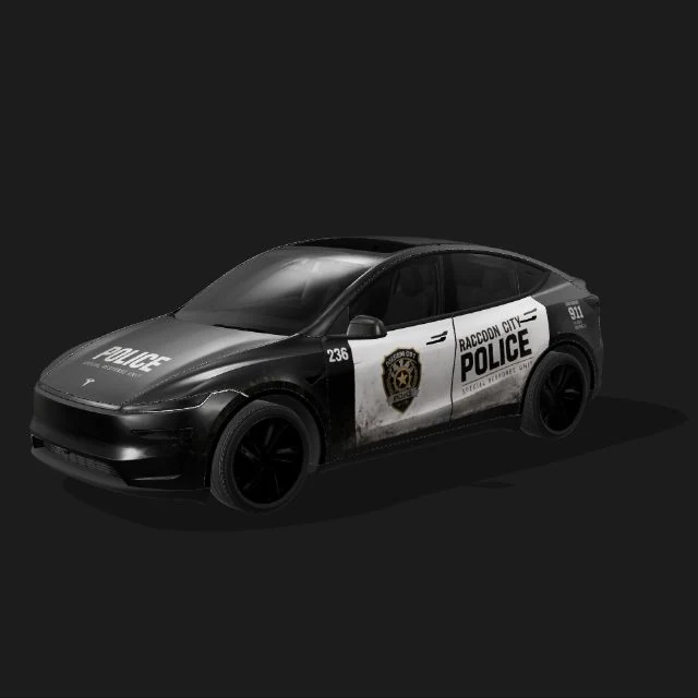 Black white patrol wrap