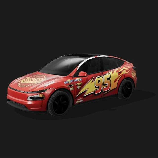 Red cartoon number 95 wrap