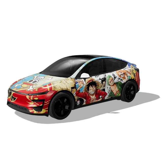 Multicolor creative pattern D18E — Model Y (2025+) Performance