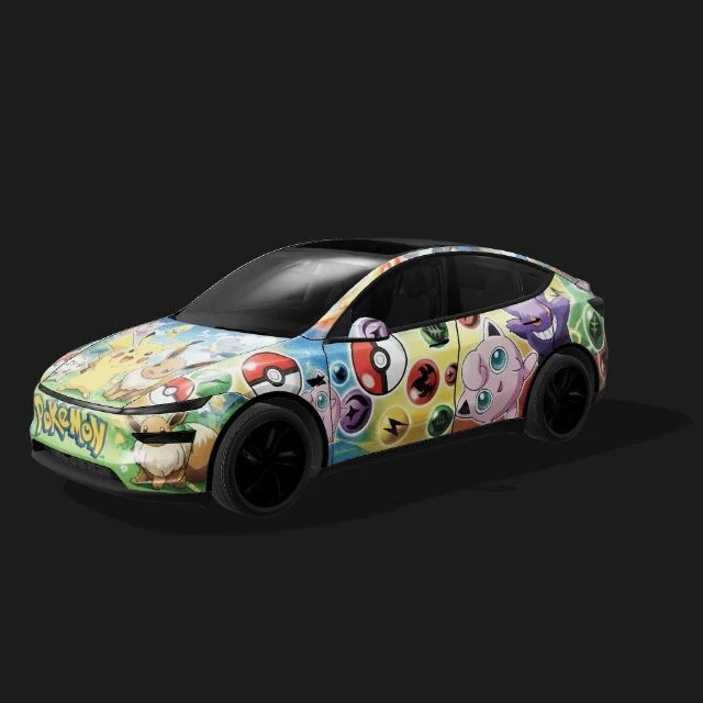 Colorful cartoon collage wrap